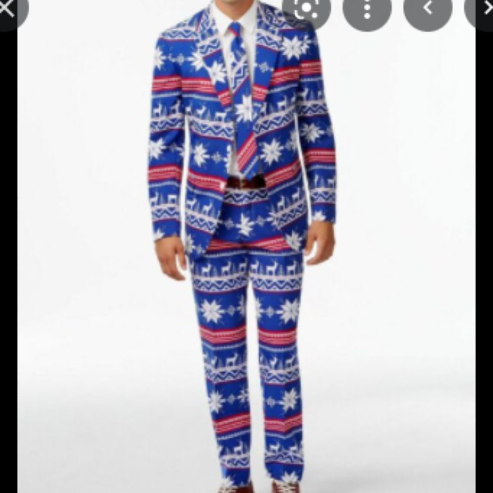 Men's The Rudolph Christmas Suit size 44S Brand New in Box
